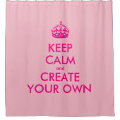Rideaux De Douche Restez calme et créez votre propre - rose (Devant)