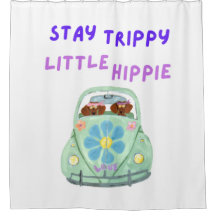 Restez trippy, petits dachshunds hippies en voitur