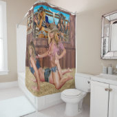 RIDEAUX DE DOUCHE RESTREINTE DE CAMPAGNE #2 (En situation)