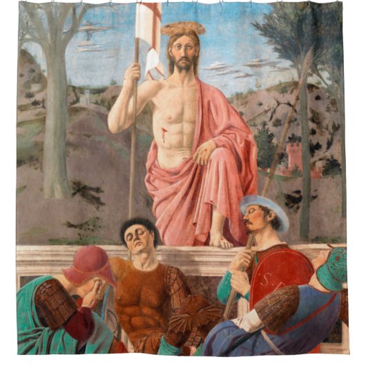 Rideaux De Douche Resurrection Of Christ By Piero della Francesca (Devant)