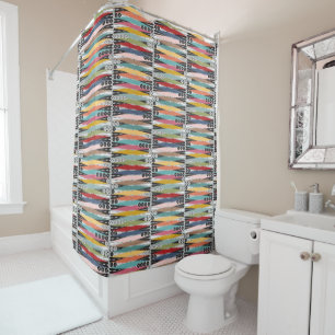 Rideaux De Douche Retro âge atomique jacquet