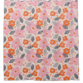 Rideaux De Douche Rétro motif floral mignon (Devant)
