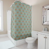 Rideaux De Douche Retro Pastel Curtain 70s Groovy Earthy Vibes (En situation)