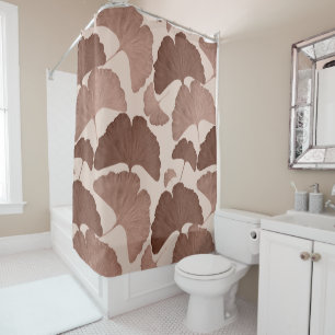 Rideaux De Douche Rêve botanique neutre de Ginkgo 1