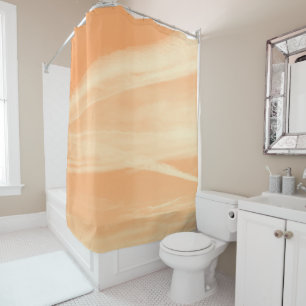 Rideaux De Douche Rêve de ciel jaune orange doux 1