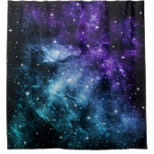 Rideaux De Douche Rêve de nébuleuse de galaxie Turquoise #1 (Devant)