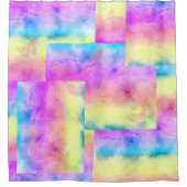 Rideaux De Douche [Rêves d'aquarelle] Papillon aux couleurs pastel d (Devant)