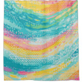 Rideaux De Douche Rêves de piscine à marée tropicale (Devant)