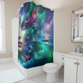 Rideaux De Douche "Rêves de sirènes océaniques cosmiques" (En situation)