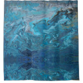 Rideaux De Douche Rhapsody en Turquoise (Devant)