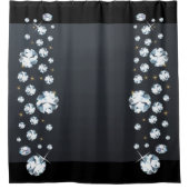 Rideaux De Douche Rhinestones - Bijoux Diamants (Devant)