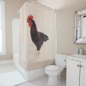 Rideaux De Douche Rhode Island Red Rooster (En situation)