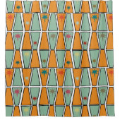 Rideaux De Douche Rhombuses with Starbursts  (Devant)