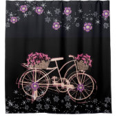 Rideaux De Douche Ride à douche fleurs de vélo (Devant)