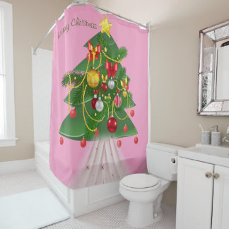Rideaux De Douche Ride de douche de Noël, Sapin de Noël
