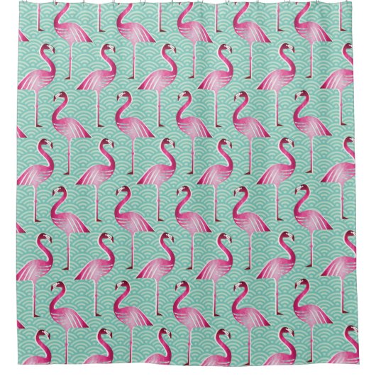 Rideaux De Douche Rideau/Flamants roses de douche (Devant)