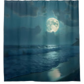 Rideaux De Douche Rivage de minuit - (Devant)