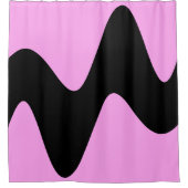 Rideaux De Douche Rivière noire moderne rose (Devant)