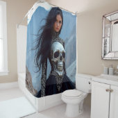 Rideaux De Douche Robe crâne (En situation)
