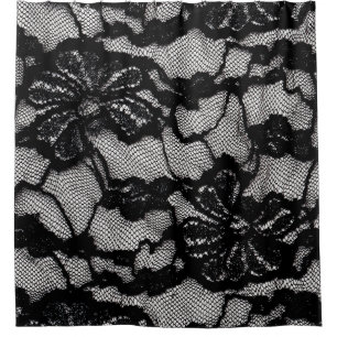 Rideaux De Douche Robe noire et blanche Abstraite pour femme comme f