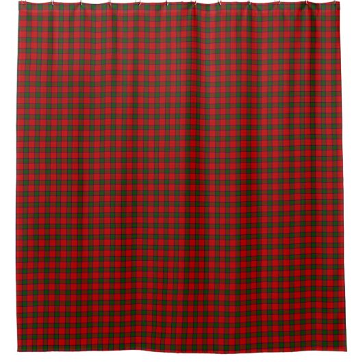 Rideaux De Douche Robertson tartson rouge vert plaid (Devant)