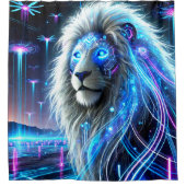 Rideaux De Douche Robot Lion Art (Devant)