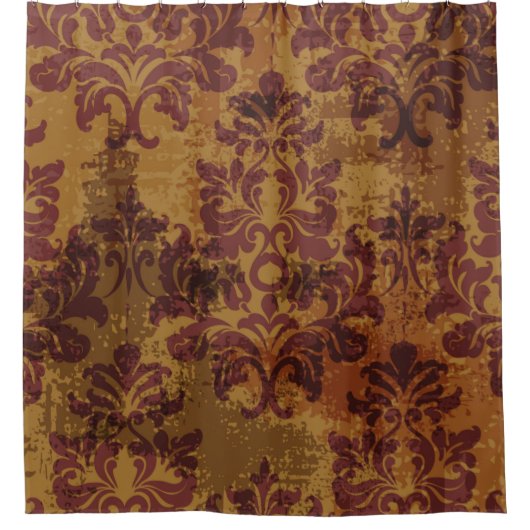 Rideaux De Douche Rococo baroque sans couture motif (Devant)