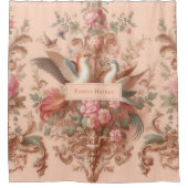 Rideaux De Douche Rococo rose Baroque Fleur Morris (Devant)