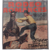 Rideaux De Douche Rodéo Occidental Cowboy Calf Roping Rodéo Romance (Devant)