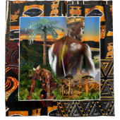 Rideaux De Douche Roi africain (Devant)
