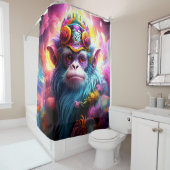 Rideaux De Douche Roi singe fantastique (En situation)