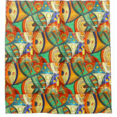 Rideaux De Douche RokcloneDesigns 2024 Art Intelligence Africaine (Devant)