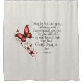 Rideaux De Douche Romains 15:5 Image de verset biblique (Devant)