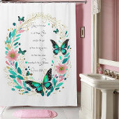 Rideaux De Douche Romains 8:28 Fleurs et papillons