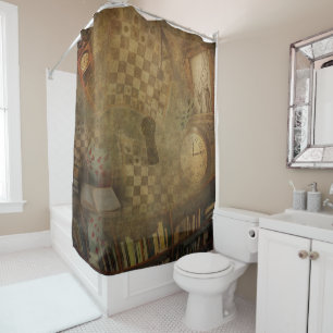 Rideaux De Douche Roman Fantastique Vintage Alice au Pays des Mervei
