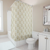 Rideaux De Douche Romantic Damask Curtain Cream Ivory Bath Décor (En situation)