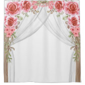 Rideaux De Douche Romantic Rose Arch Floral Shower Curtain (Devant)