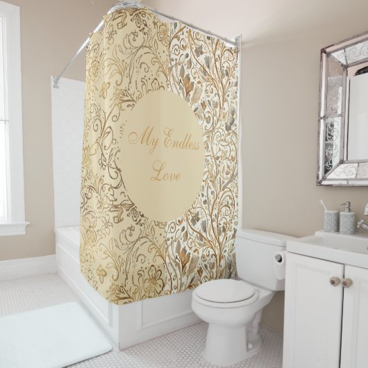 Rideaux De Douche Romantique, Saint-Valentin, Mon Amour Éternel (En situation)