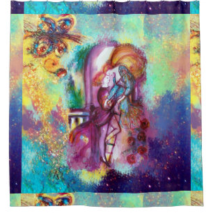Rideaux De Douche ROMEO ET JULIET Romantique Saint Valentin