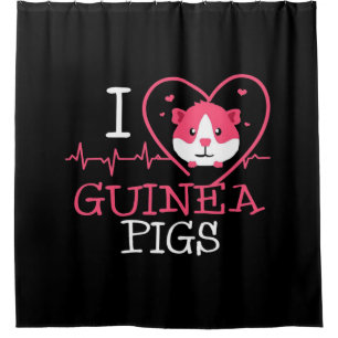 Rideaux De Douche Rongeur de l'amour du porc de Guinée Cochon de G