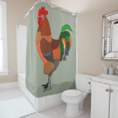 Rideaux De Douche Rooster (En situation)