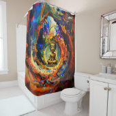 Rideaux De Douche Rorschach style Buddha 80x60 001 (En situation)