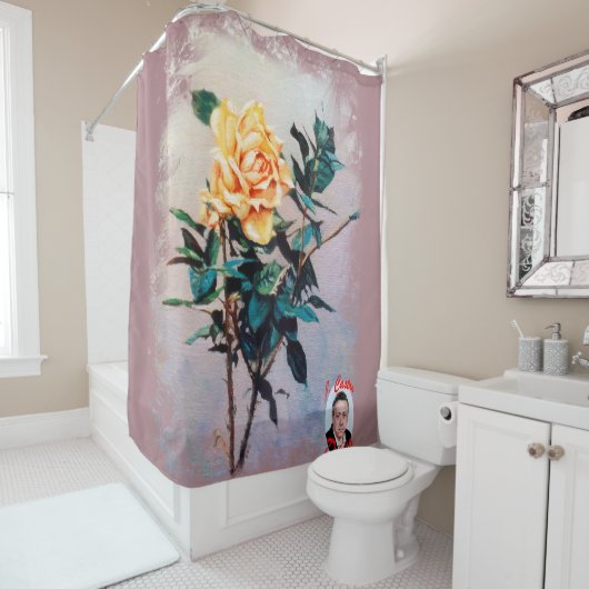 Rideaux De Douche Rosa/Rose (En situation)