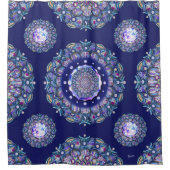 Rideaux De Douche Rosace bleue (Devant)