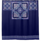 Rideaux De Douche Rosace bleue (Devant)