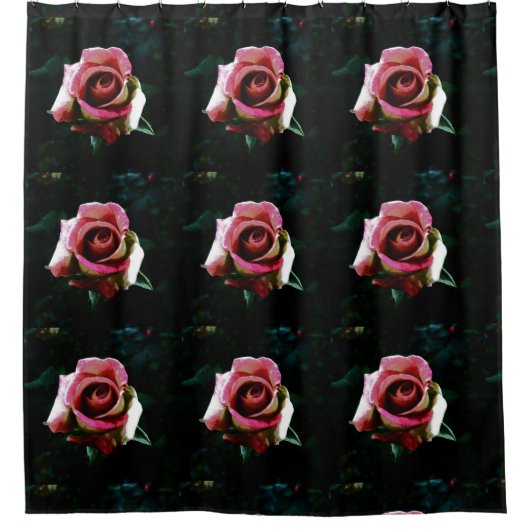 Rideaux De Douche rose  (Devant)