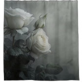 Rideaux De Douche Rose blanche (Devant)