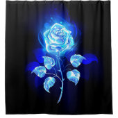 Rideaux De Douche Rose bleu brûlant (Devant)