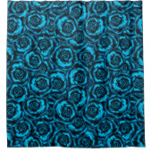 Rideaux De Douche Rose bleu foncé (Devant)