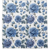 Rideaux De Douche Rose bleue (Devant)